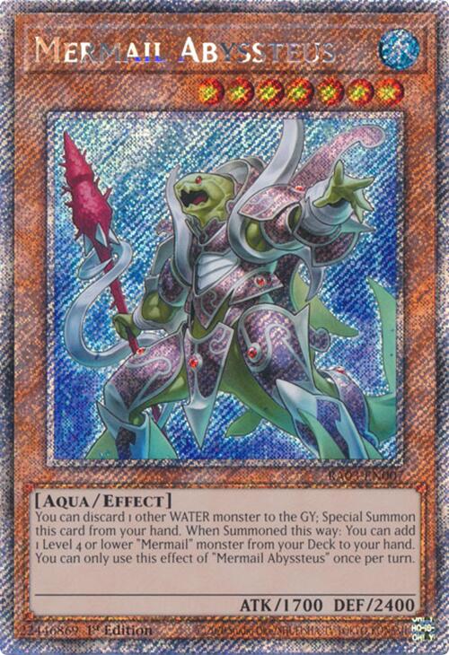 Mermail Abyssteus (Platinum Secret Rare) [RA03-EN007] Platinum Secret Rare | Enigma On Main