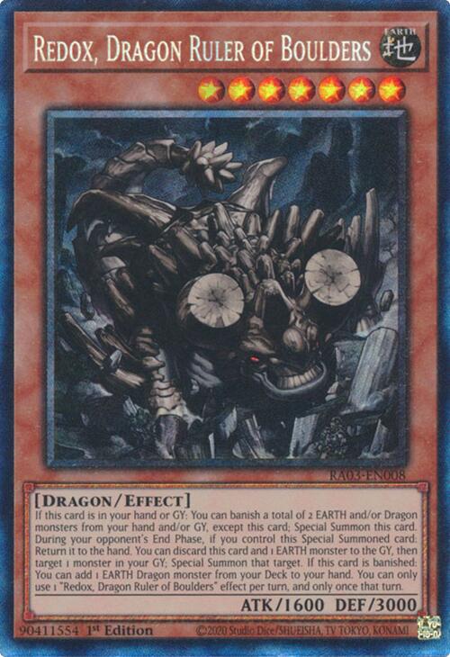 Redox, Dragon Ruler of Boulders (CR) [RA03-EN008] Prismatic Collector's Rare | Enigma On Main