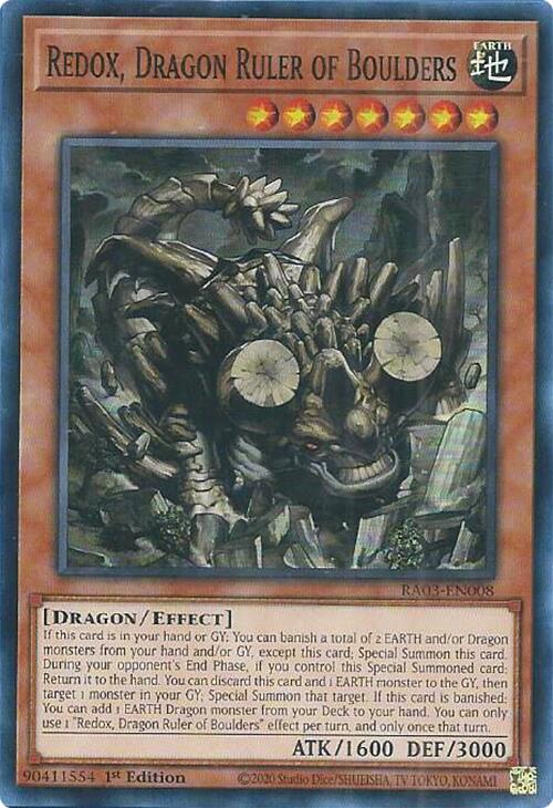 Redox, Dragon Ruler of Boulders [RA03-EN008] Super Rare | Enigma On Main