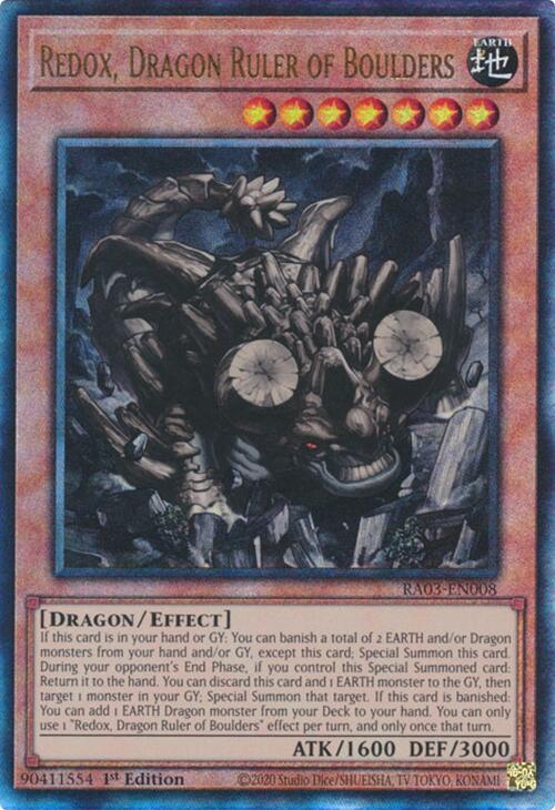 Redox, Dragon Ruler of Boulders (UTR) [RA03-EN008] Prismatic Ultimate Rare | Enigma On Main
