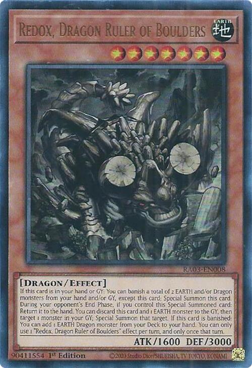 Redox, Dragon Ruler of Boulders (UR) [RA03-EN008] Ultra Rare | Enigma On Main