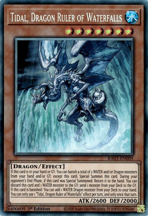 Tidal, Dragon Ruler of Waterfalls (CR) [RA03-EN009] Prismatic Collector's Rare | Enigma On Main