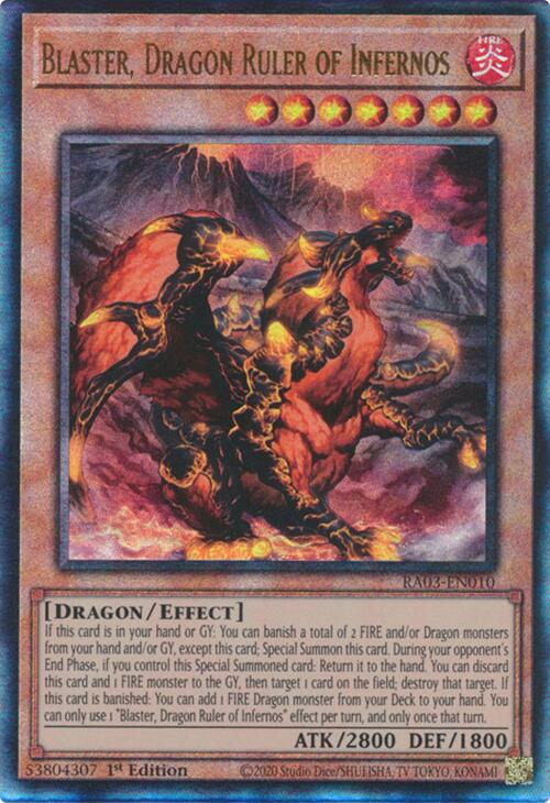 Blaster, Dragon Ruler of Infernos (UTR) [RA03-EN010] Prismatic Ultimate Rare | Enigma On Main