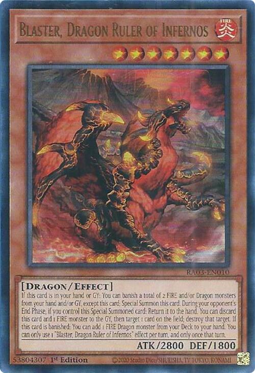 Blaster, Dragon Ruler of Infernos (UR) [RA03-EN010] Ultra Rare | Enigma On Main