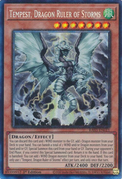 Tempest, Dragon Ruler of Storms (CR) [RA03-EN011] Prismatic Collector's Rare | Enigma On Main