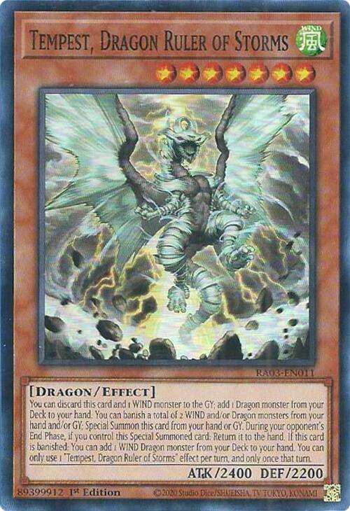 Tempest, Dragon Ruler of Storms [RA03-EN011] Super Rare | Enigma On Main