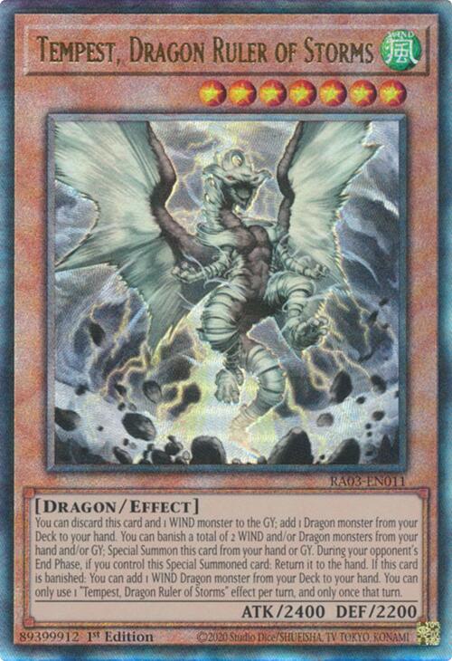 Tempest, Dragon Ruler of Storms (UTR) [RA03-EN011] Prismatic Ultimate Rare | Enigma On Main