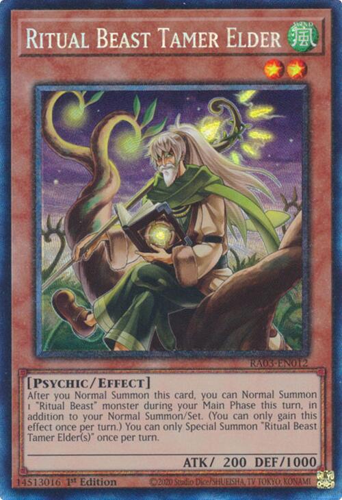 Ritual Beast Tamer Elder (CR) [RA03-EN012] Prismatic Collector's Rare | Enigma On Main