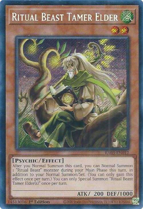 Ritual Beast Tamer Elder (Secret Rare) [RA03-EN012] Secret Rare | Enigma On Main