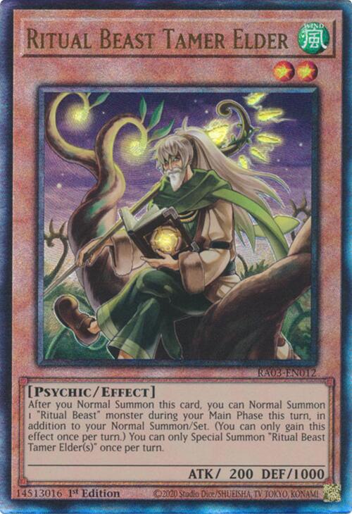 Ritual Beast Tamer Elder (UTR) [RA03-EN012] Prismatic Ultimate Rare | Enigma On Main