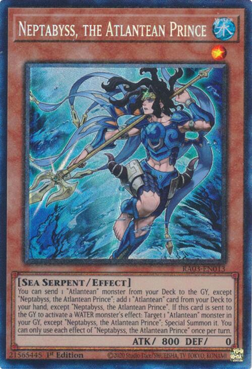 Neptabyss, the Atlantean Prince (CR) [RA03-EN013] Prismatic Collector's Rare | Enigma On Main