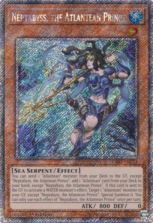 Neptabyss, the Atlantean Prince (Platinum Secret Rare) [RA03-EN013] Platinum Secret Rare | Enigma On Main