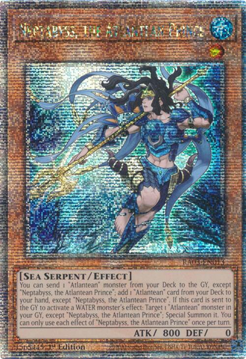 Neptabyss, the Atlantean Prince (Quarter Century Secret Rare) [RA03-EN013] Quarter Century Secret Rare | Enigma On Main