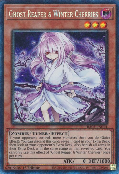 Ghost Reaper & Winter Cherries (Alternate Art) (PCR) [RA03-EN014] Prismatic Collector's Rare | Enigma On Main