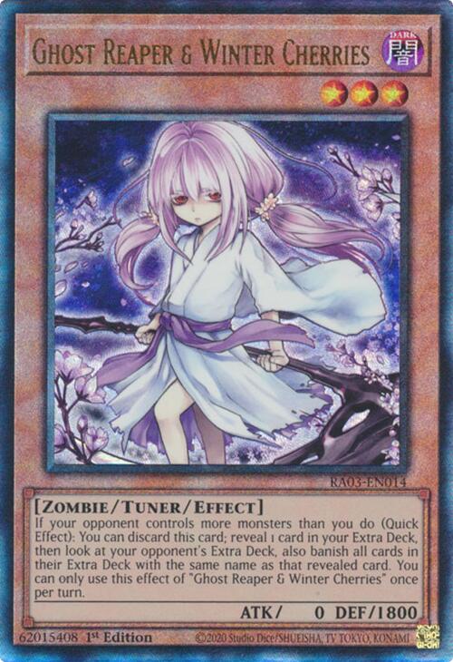 Ghost Reaper & Winter Cherries (Alternate Art) (PUR) [RA03-EN014] Prismatic Ultimate Rare | Enigma On Main