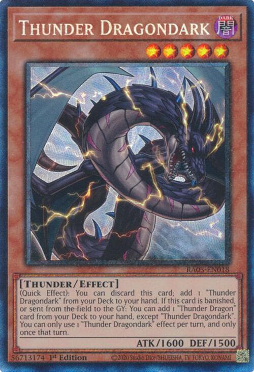 Thunder Dragondark (CR) [RA03-EN018] Prismatic Collector's Rare | Enigma On Main