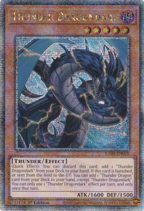 Thunder Dragondark (Quarter Century Secret Rare) [RA03-EN018] Quarter Century Secret Rare | Enigma On Main