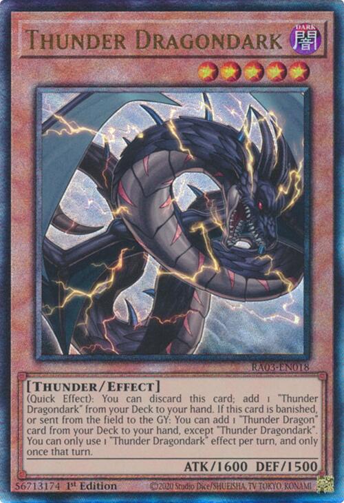 Thunder Dragondark (UTR) [RA03-EN018] Prismatic Ultimate Rare | Enigma On Main