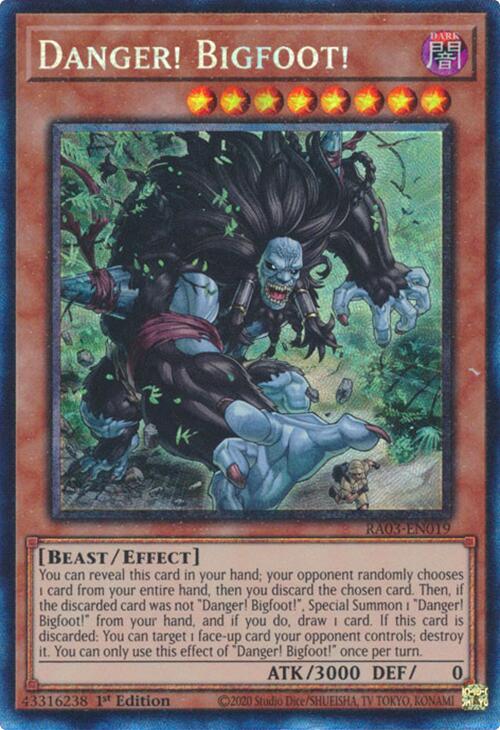 Danger! Bigfoot! (CR) [RA03-EN019] Prismatic Collector's Rare | Enigma On Main