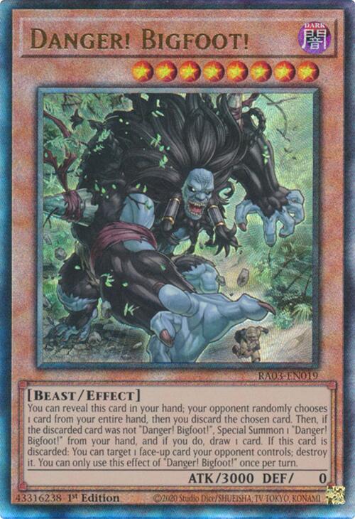 Danger! Bigfoot! (UTR) [RA03-EN019] Prismatic Ultimate Rare | Enigma On Main