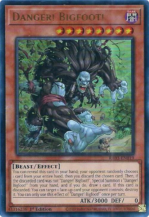 Danger! Bigfoot! (UR) [RA03-EN019] Ultra Rare | Enigma On Main