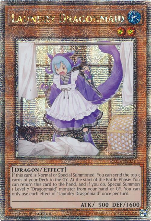 Laundry Dragonmaid (Quarter Century Secret Rare) [RA03-EN021] Quarter Century Secret Rare | Enigma On Main