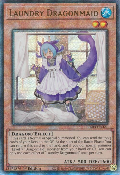 Laundry Dragonmaid (UTR) [RA03-EN021] Prismatic Ultimate Rare | Enigma On Main