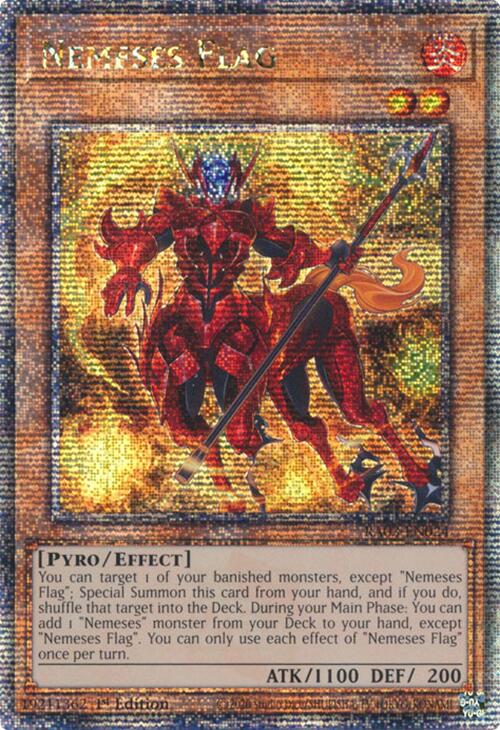 Nemeses Flag (Quarter Century Secret Rare) [RA03-EN024] Quarter Century Secret Rare | Enigma On Main