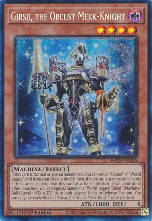 Girsu, the Orcust Mekk-Knight (CR) [RA03-EN026] Prismatic Collector's Rare | Enigma On Main