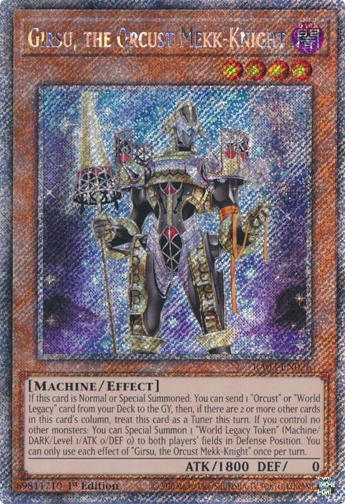 Girsu, the Orcust Mekk-Knight (Platinum Secret Rare) [RA03-EN026] Platinum Secret Rare | Enigma On Main