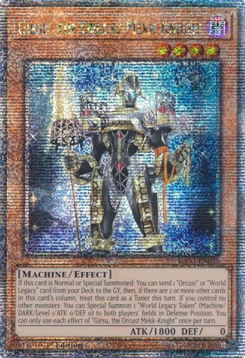 Girsu, the Orcust Mekk-Knight (Quarter Century Secret Rare) [RA03-EN026] Quarter Century Secret Rare | Enigma On Main