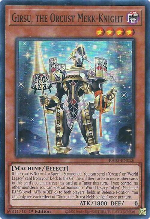 Girsu, the Orcust Mekk-Knight [RA03-EN026] Super Rare | Enigma On Main