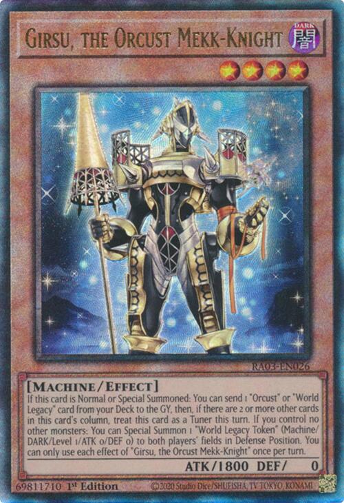 Girsu, the Orcust Mekk-Knight (UTR) [RA03-EN026] Prismatic Ultimate Rare | Enigma On Main