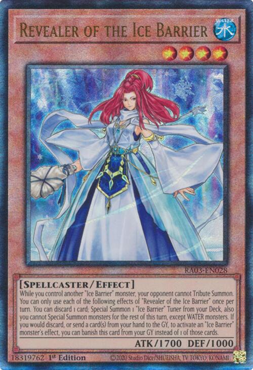 Revealer of the Ice Barrier (UTR) [RA03-EN028] Prismatic Ultimate Rare | Enigma On Main