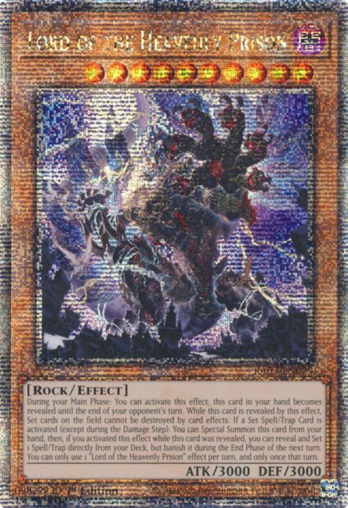 Lord of the Heavenly Prison (Quarter Century Secret Rare) [RA03-EN029] Quarter Century Secret Rare | Enigma On Main