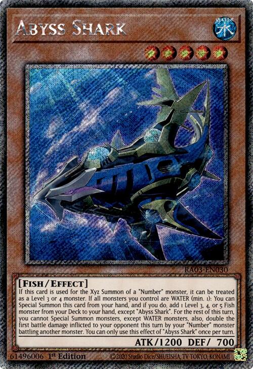 Abyss Shark (Platinum Secret Rare) [RA03-EN030] Platinum Secret Rare | Enigma On Main