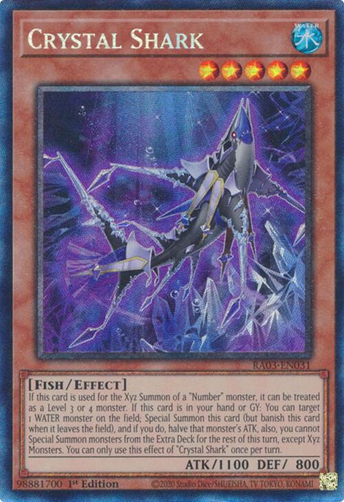 Crystal Shark (CR) [RA03-EN031] Prismatic Collector's Rare | Enigma On Main