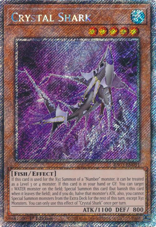 Crystal Shark (Platinum Secret Rare) [RA03-EN031] Platinum Secret Rare | Enigma On Main