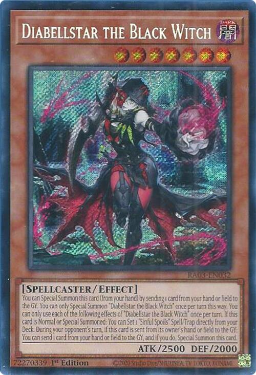 Diabellstar the Black Witch (Secret Rare) [RA03-EN032] Secret Rare | Enigma On Main