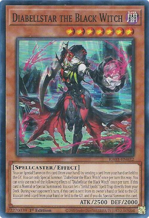 Diabellstar the Black Witch [RA03-EN032] Super Rare | Enigma On Main