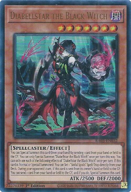 Diabellstar the Black Witch (UR) [RA03-EN032] Ultra Rare | Enigma On Main