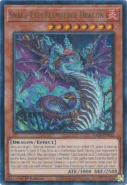 Snake-Eyes Flamberge Dragon (UR) [RA03-EN033] Ultra Rare | Enigma On Main