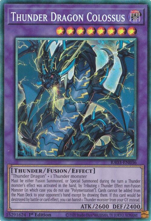 Thunder Dragon Colossus (CR) [RA03-EN036] Prismatic Collector's Rare | Enigma On Main