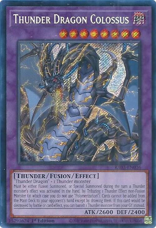 Thunder Dragon Colossus (Secret Rare) [RA03-EN036] Secret Rare | Enigma On Main