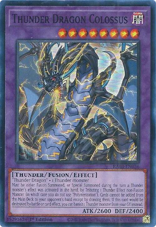 Thunder Dragon Colossus [RA03-EN036] Super Rare | Enigma On Main