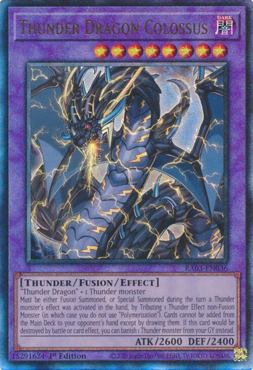 Thunder Dragon Colossus (UTR) [RA03-EN036] Prismatic Ultimate Rare | Enigma On Main