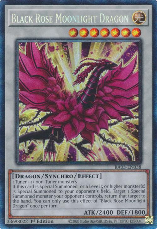 Black Rose Moonlight Dragon (CR) [RA03-EN038] Prismatic Collector's Rare | Enigma On Main