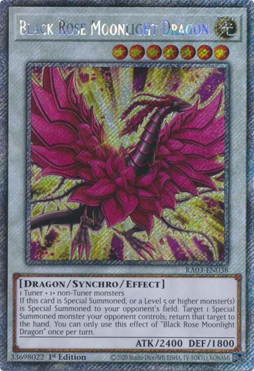 Black Rose Moonlight Dragon (Platinum Secret Rare) [RA03-EN038] Platinum Secret Rare | Enigma On Main