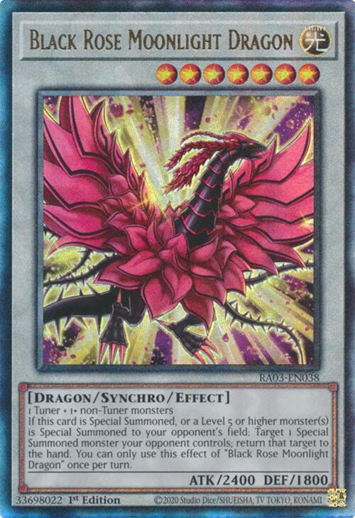 Black Rose Moonlight Dragon (UTR) [RA03-EN038] Prismatic Ultimate Rare | Enigma On Main