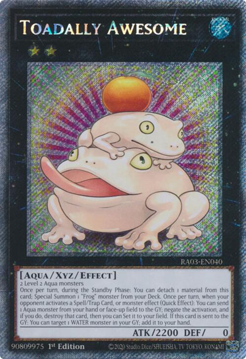 Toadally Awesome (Platinum Secret Rare) [RA03-EN040] Platinum Secret Rare | Enigma On Main